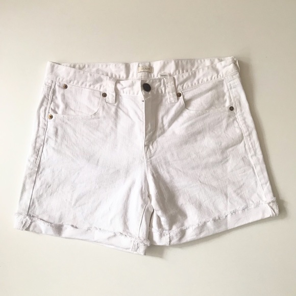 J. Crew White Denim Shorts - Picture 2 of 4